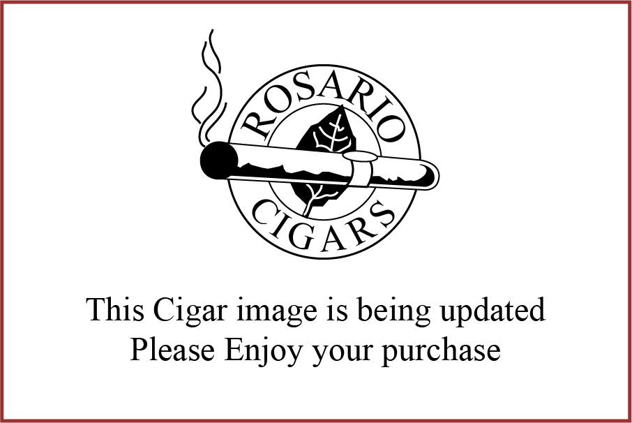 This image is a replacement of the actual image that should be here. It shows the logo, a cigar in a circle that says Rosario Cigars circling around it. It also has text underneath that says this cigar image is being updated please enjoy your purchase.